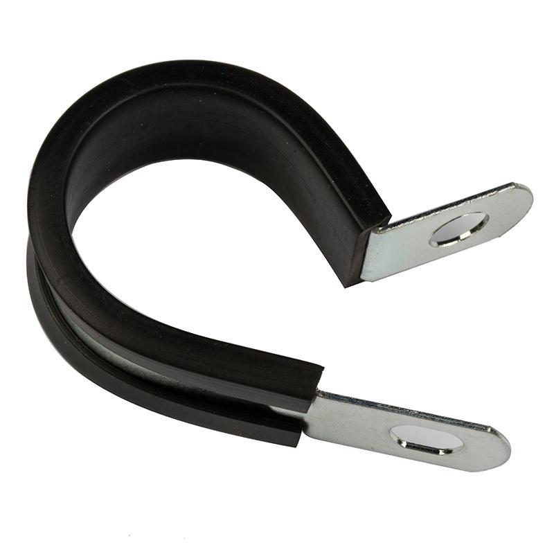 6mm Mild Steel Zinc Plated W1 Cable rubber lined Hose Clamp P CLIP 10 Pack - High quality product image showing 6mm Mild Steel Zinc Plated W1 Cable rubber lined Hose Clamp P CLIP 10 Pack details and features