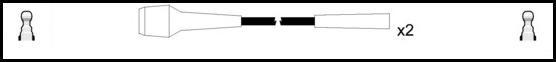 Remax HT Ignition Leads Cable Set Wire Wound Cable 2 Leads CITRO&#203;N 2 CV - The Green Spark Plug Automotive product
