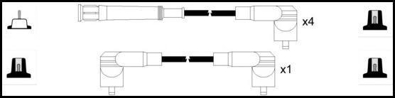 Remax HT Ignition Leads Cable Set Copper Core Cable 5 Leads BMW 5 - The Green Spark Plug Automotive product