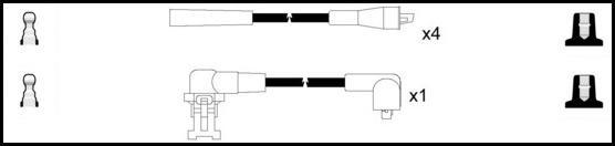 Remax HT Ignition Leads Cable Set Wire Wound Cable 5 Leads VOLVO 340-360 - The Green Spark Plug Automotive product