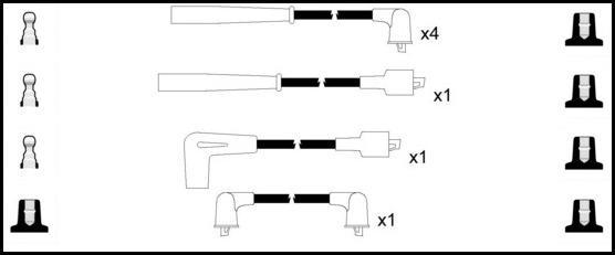 Remax HT Ignition Leads Cable Set Resistive Cable 7 Leads TOYOTA LAND CRUISER - The Green Spark Plug Automotive product