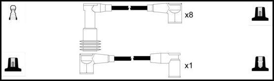 Remax HT Ignition Leads Cable Set Copper Core Cable 9 Leads PORSCHE 928 - High quality product image showing Remax HT Ignition Leads Cable Set Copper Core Cable 9 Leads PORSCHE 928 details and features