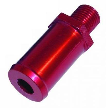 Alloy Straight Union M10 x 1 15mm (RED) (BFU006) - High quality product image showing Alloy Straight Union M10 x 1 15mm (RED) (BFU006) details and features