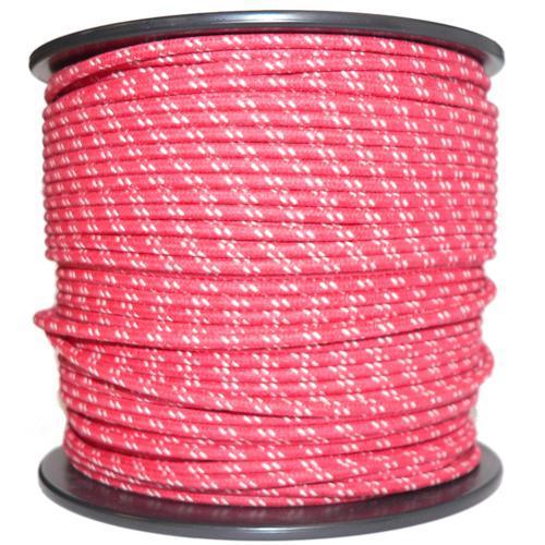 1M Cotton Braided Automotive Electrical Wire Cable 18 Gauge Red & White Fleck - The Green Spark Plug Automotive product