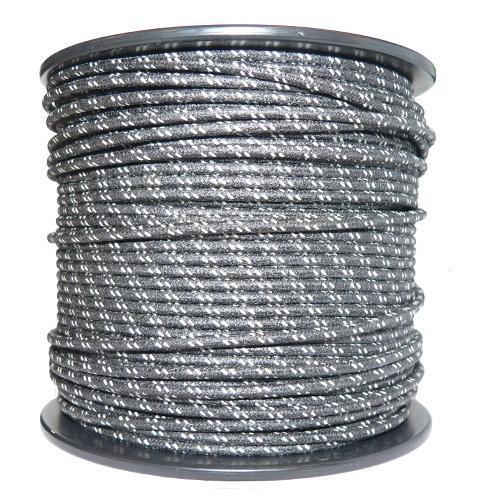 1M Cotton Braided Automotive Electrical Wire Cable 18 Gauge Black & White Fleck - High quality product image showing 1M Cotton Braided Automotive Electrical Wire Cable 18 Gauge Black & White Fleck details and features