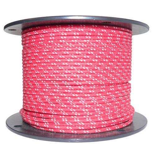 1M Cotton Braided Automotive Electrical Wire Cable 16 Gauge Red & White Fleck - High quality product image showing 1M Cotton Braided Automotive Electrical Wire Cable 16 Gauge Red & White Fleck details and features