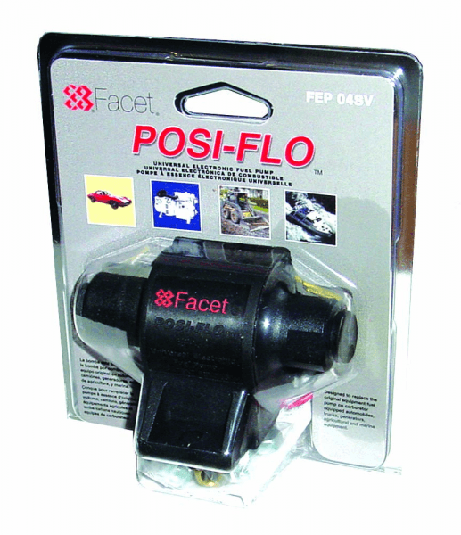 Facet FEP04SV Posi-Flow Fuel Pump Clamshell Kit (60104+Union) PSI 1.5 - 4.0