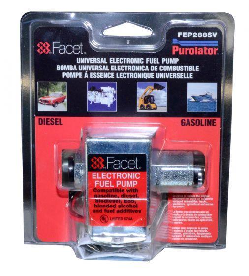 Facet Solid State Pump Kit 12v FEP288SV (40288+Unions) Pressure PSI 3.0 - 4.5