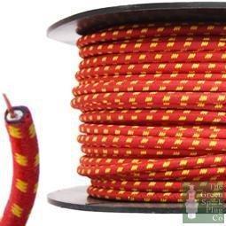 30 Meter Roll 7mm HT Ignition Lead Cable - Wire Core Cotton Braided RYF - High quality product image showing 30 Meter Roll 7mm HT Ignition Lead Cable - Wire Core Cotton Braided RYF details and features