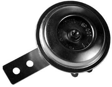 Motorcycle Horn Universal Small 6v Horn 70mm diameter zinc plated finish - High quality product image showing Motorcycle Horn Universal Small 6v Horn 70mm diameter zinc plated finish details and features