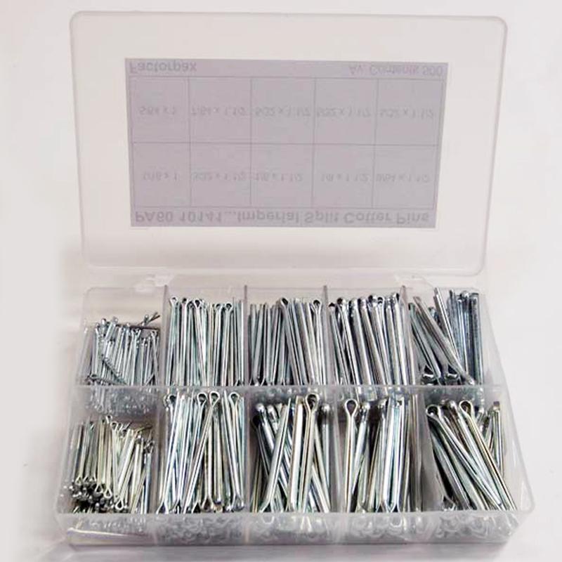 Kits - Cotter Pins - Mild Steel Inch, 1/16 x 1 to 5/32 x 1.1/2 - The Green Spark Plug Automotive product