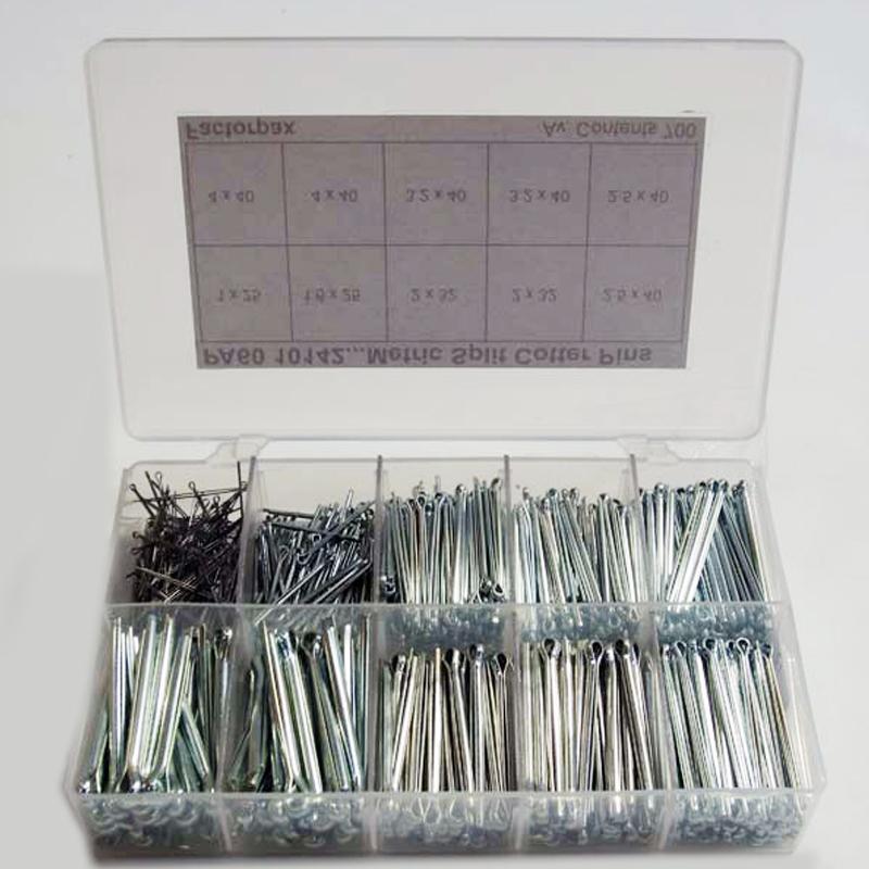 Kits - Cotter Pins - Mild Steel Metric, 1 x 25mm to 4 x 32mm - High quality product image showing Kits - Cotter Pins - Mild Steel Metric, 1 x 25mm to 4 x 32mm details and features