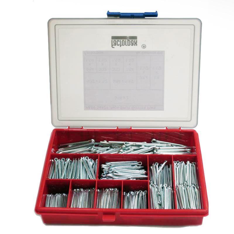 Kits - Cotter Pins - Mild Steel, Inch, 5/64 x 1.1/2 to 3/16 x 2 - High quality product image showing Kits - Cotter Pins - Mild Steel, Inch, 5/64 x 1.1/2 to 3/16 x 2 details and features