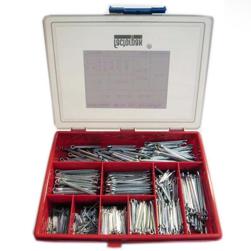 Kits - Cotter Pins - Mild Steel, Metric, 1 x 16mm to 6.3 x 75mm - High quality product image showing Kits - Cotter Pins - Mild Steel, Metric, 1 x 16mm to 6.3 x 75mm details and features