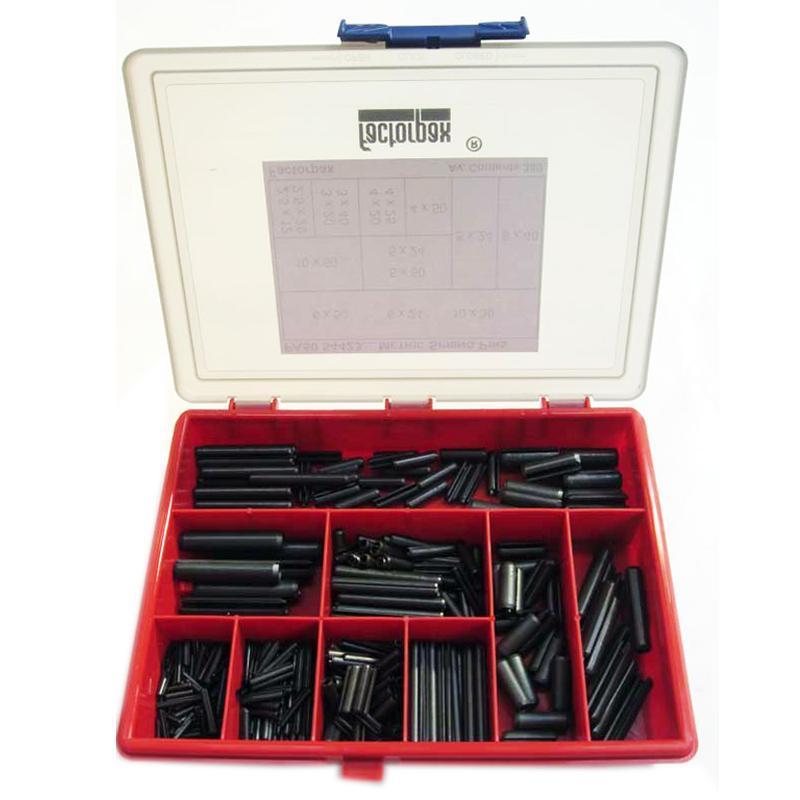 Kits - Spring Pins - Metric Slotted, 2.5 x 12mm to 10 x 50mm - High quality product image showing Kits - Spring Pins - Metric Slotted, 2.5 x 12mm to 10 x 50mm details and features