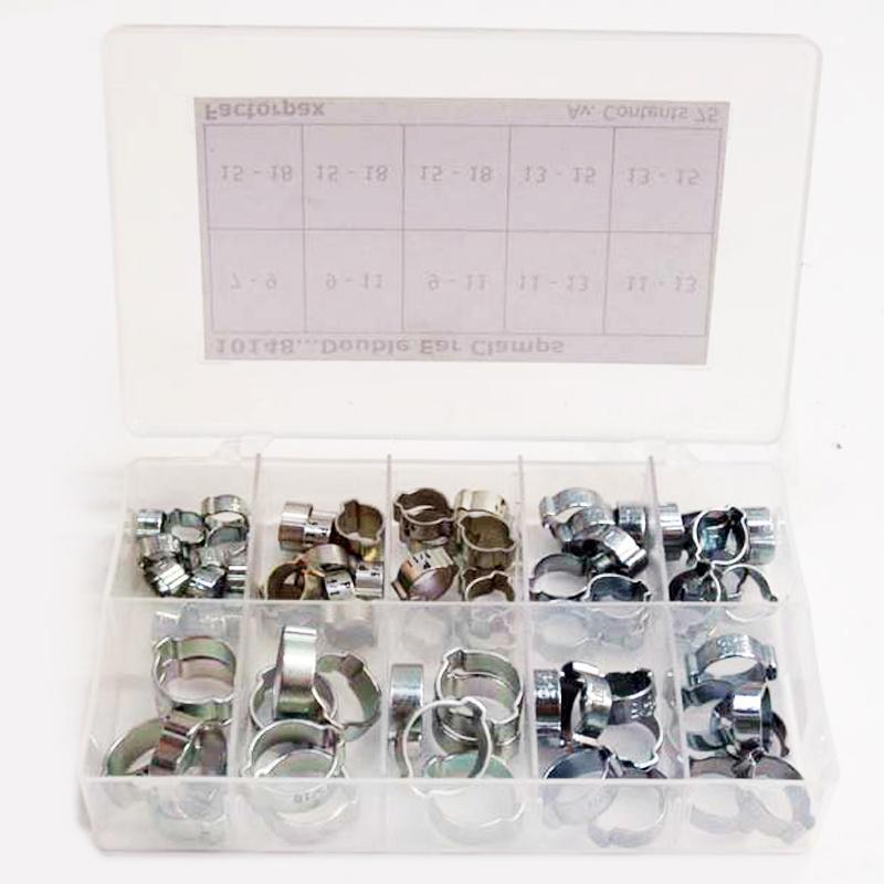 Kits - Clips & Clamps - Double Ear Clamps 7-9 to 15-18 0.473 Kg - The Green Spark Plug Automotive product