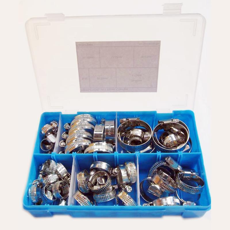 Kits - Clips & Clamps - Hose Clamp W1 Worm Drive Clamps, 8-12 to 25-40mm - High quality product image showing Kits - Clips & Clamps - Hose Clamp W1 Worm Drive Clamps, 8-12 to 25-40mm details and features