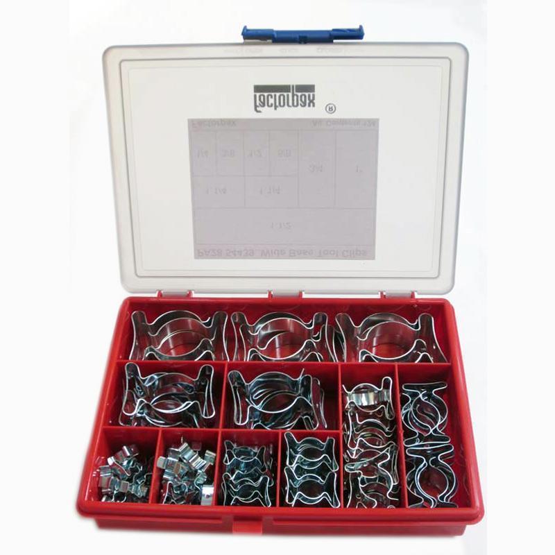Kits - Clips & Clamps - Wide Base 1/4 -1 1/2 Zinc Plated Tool Clips 1.3 KG - The Green Spark Plug Automotive product