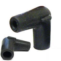 1x HT Silicone PVC insulators for spark plug 7mm 8mm Right Angle Black - High quality product image showing 1x HT Silicone PVC insulators for spark plug 7mm 8mm Right Angle Black details and features