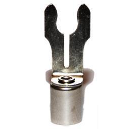 Rajah Spark Plug Forked Terminal Nickel Plated Brass 7mm Cable - Product image