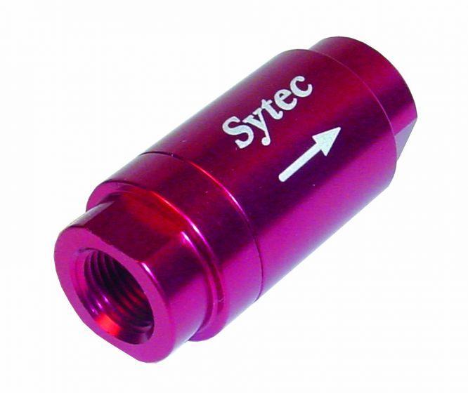 Sytec One Way Valve with 1/8 NPTF Female Connection (Red) (OWVS000-R) - The Green Spark Plug Automotive product