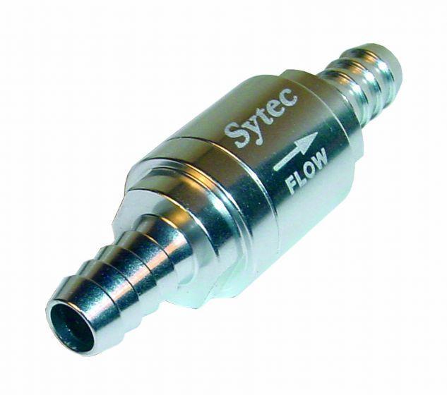 Sytec One Way Valve with 8mm push on tails (Silver) (OWVS008-S) - The Green Spark Plug Automotive product