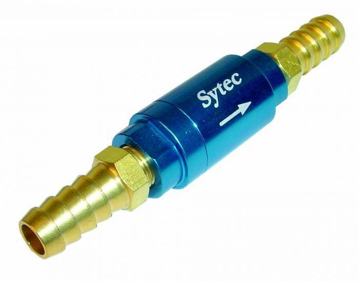 Sytec One Way Valve with 10mm push on tails (Blue) (OWVS010-B) - The Green Spark Plug Automotive product