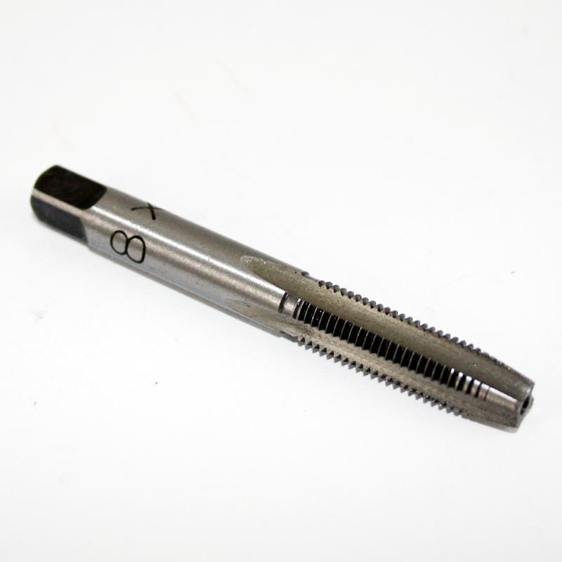 Spark Plug Metric Thread Taps M8 x 1.0 Pitch Carbon Steel (C/S) 2nd Tap - High quality product image showing Spark Plug Metric Thread Taps M8 x 1.0 Pitch Carbon Steel (C/S) 2nd Tap details and features