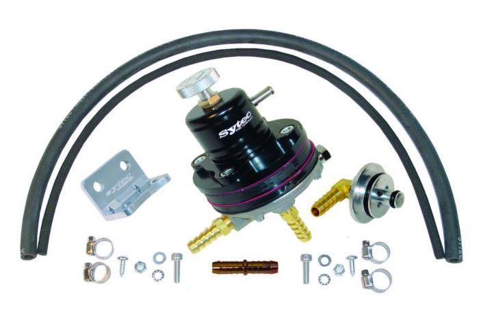 Sytec 1:1 Motorsport Adjustable Fuel Pressure Regulator Kit (Black) (VK-MSV-WRX-BK) - High quality product image showing Sytec 1:1 Motorsport Adjustable Fuel Pressure Regulator Kit (Black) (VK-MSV-WRX-BK) details and features