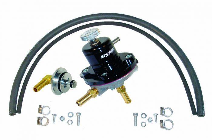 Sytec 1:1 Adjustable Fuel Pressure Regulator Kit (Black) (VK-SAR-Z1-BK)
