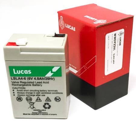Lucas 6V Classic Motorcycle Sealed Lead Acid Battery. 4AH AGM LSLA4-6 - The Green Spark Plug Automotive product