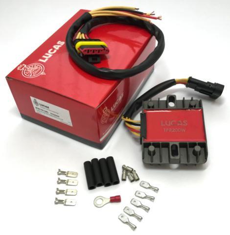 Lucas Three phase Rectifier Regulator TPR200W 200W 12V Motorcycle Regulator - High quality product image showing Lucas Three phase Rectifier Regulator TPR200W 200W 12V Motorcycle Regulator details and features