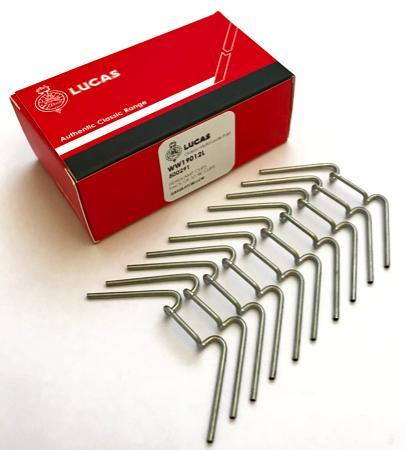 Lucas Headlamp Headlight Clips Retaining Wires (Pack 10) 500291 - High quality product image showing Lucas Headlamp Headlight Clips Retaining Wires (Pack 10) 500291 details and features