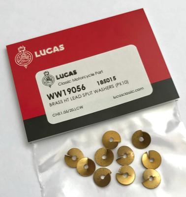 Lucas HT Lead Washers (Pack of 10) 185015 Clip on Pick ups Motorcycle - High quality product image showing Lucas HT Lead Washers (Pack of 10) 185015 Clip on Pick ups Motorcycle details and features