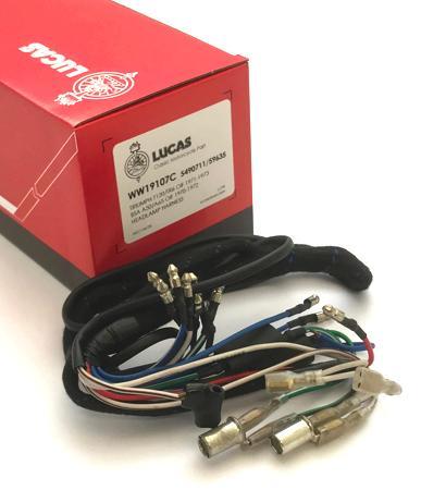 Lucas Headlamp Wiring Harness For Triumph T120, BSA A65 5490711/59635 Motorcycle - High quality product image showing Lucas Headlamp Wiring Harness For Triumph T120, BSA A65 5490711/59635 Motorcycle details and features
