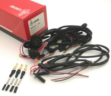 Lucas Twin Switch Coil Main Wiring Harness BSA Bantam D7 S3536 Motorcycle - The Green Spark Plug Automotive product