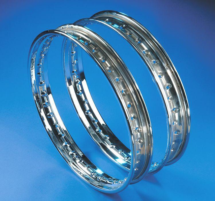 Wheel rim BSA/Ariel Motorcycle British Chrome Rim for B31/B33/A7/A10 42-5637 - The Green Spark Plug Automotive product