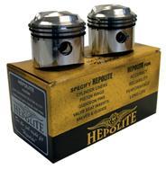 GS97037 - HEPOLITE PISTONS - Triumph Pair for T120 650cc models etc (1959-75). - The Green Spark Plug Automotive product
