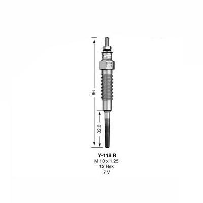 NGK Glow Plug Y-118R (2187) - The Green Spark Plug Automotive product