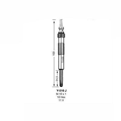 NGK Glow Plug Y-516J (1436) - High quality product image showing NGK Glow Plug Y-516J (1436) details and features