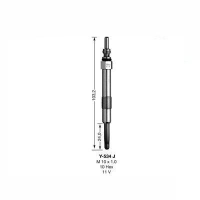 NGK Glow Plug Y-534J (5540) - The Green Spark Plug Automotive product
