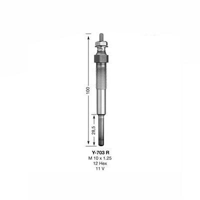 NGK Glow Plug Y-703R (3782) - The Green Spark Plug Automotive product