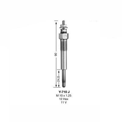 NGK Glow Plug Y-710J (7880) - The Green Spark Plug Automotive product
