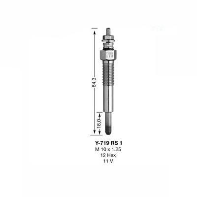 NGK Glow Plug Y-719RS1 (6900) - High quality product image showing NGK Glow Plug Y-719RS1 (6900) details and features