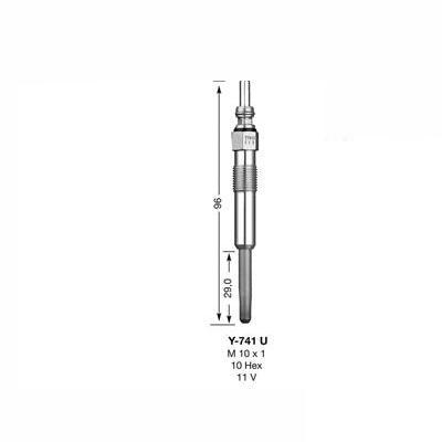 NGK Glow Plug Y-741U (5065) - High quality product image showing NGK Glow Plug Y-741U (5065) details and features