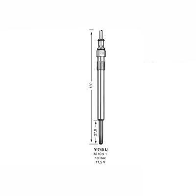 NGK Glow Plug Y-745U (4705) - The Green Spark Plug Automotive product