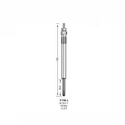 NGK Glow Plug Y-746J (7992) - The Green Spark Plug Automotive product