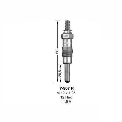 NGK Glow Plug Y-907R (4479) - The Green Spark Plug Automotive product