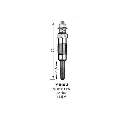 NGK Glow Plug Y-916J (4454) - The Green Spark Plug Automotive product