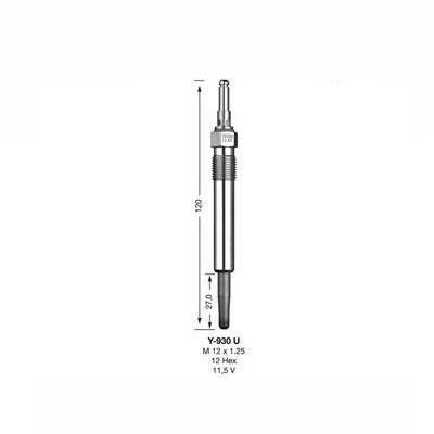 NGK Glow Plug Y-930U (5568) - High quality product image showing NGK Glow Plug Y-930U (5568) details and features